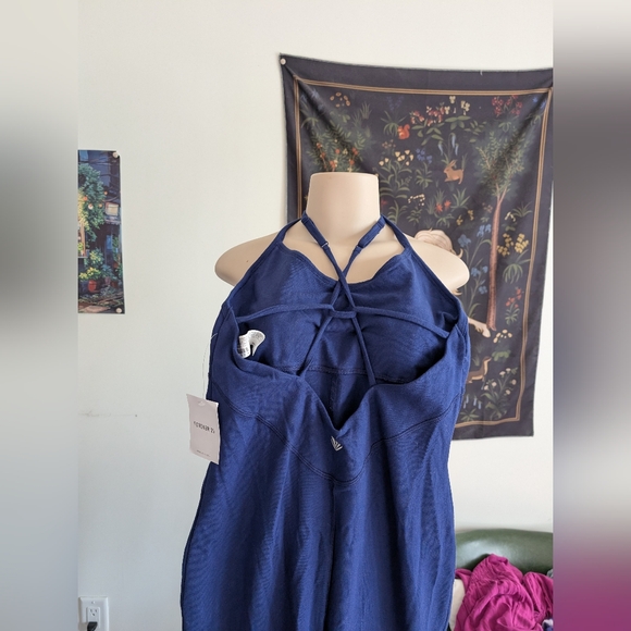 Forever 21 NWT blue jumpsuit- size‎ Large - Picture 9 of 14